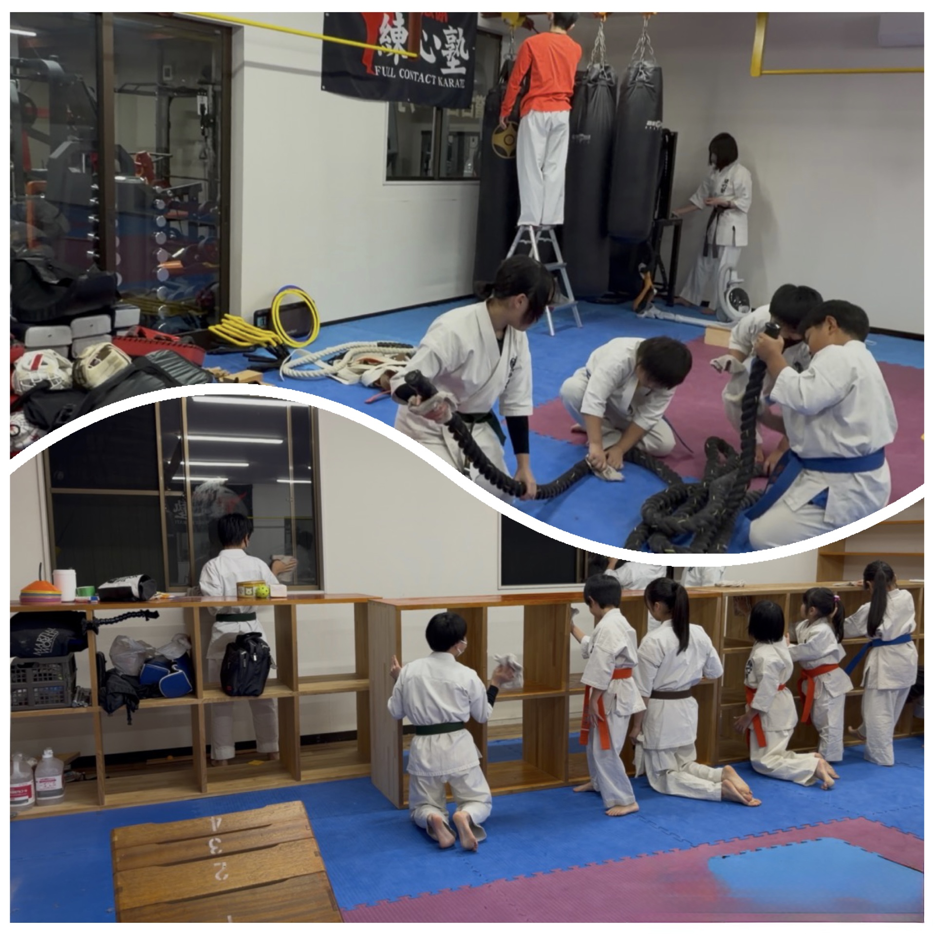 年末恒例の道場大掃除